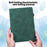 For Samsung Galaxy Tab A11+ / A9+ Case PU Leather Card Holder Tablet Cover - Green - 4