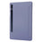 For Samsung Galaxy Tab S9+ Case Anti-scratch PU Leather + Silicone Tri-fold Stand Tablet Cover - Purple - 7