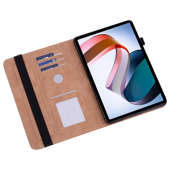 For Lenovo Xiaoxin Pad Pro 12.7 inch PU Leather Case Stand Card Holder Tablet Cover - Black - 2