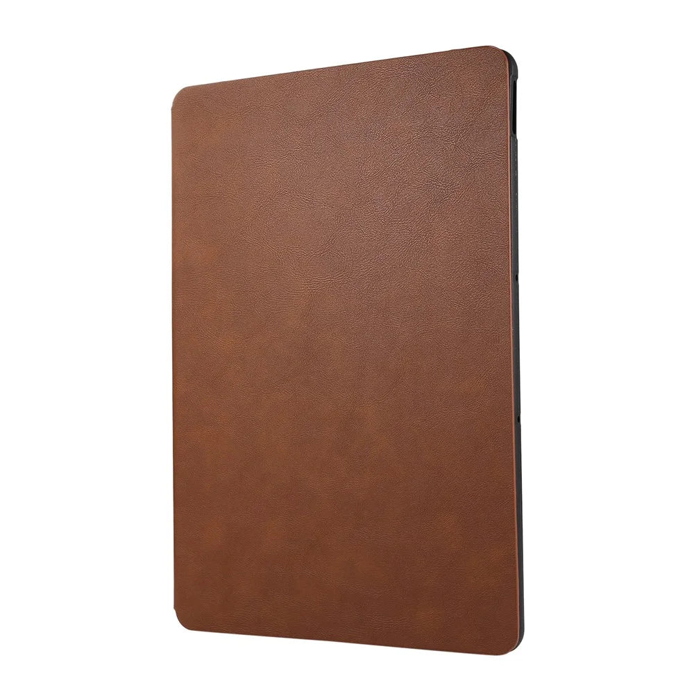 For Lenovo Xiaoxin Pad Pro 12.7 inch Case Shockproof PU Leather Flip Tablet Cover with Stand - Brown - 5