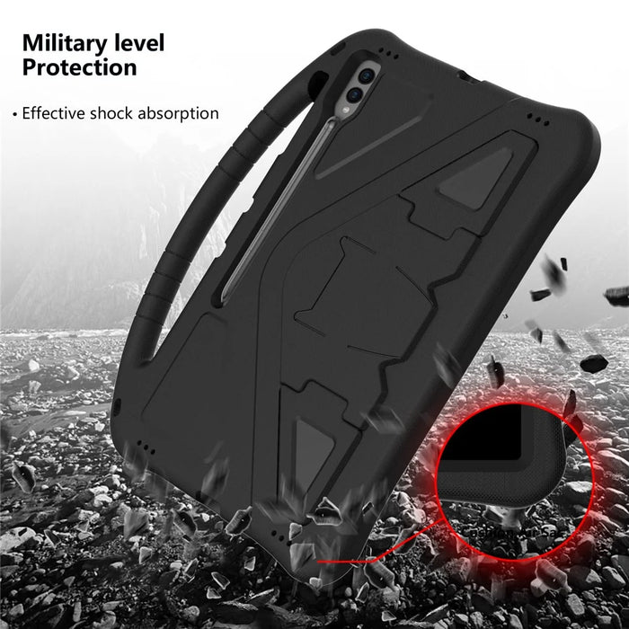 Shockproof Cover for Samsung Galaxy Tab S9 Ultra / S8 Ultra , Handle Kickstand Protective EVA Tablet Case - Black - 5