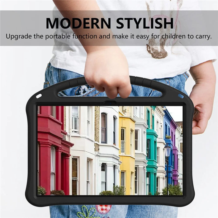 Shockproof Cover for Samsung Galaxy Tab S9 Ultra / S8 Ultra , Handle Kickstand Protective EVA Tablet Case - Black - 6