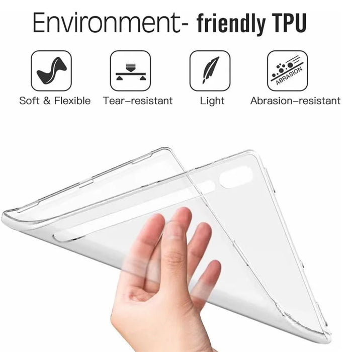 Slim-Fit TPU Tablet Cover for Samsung Galaxy Tab S9 , HD Transparent Case Anti-Scratch Shell - 5