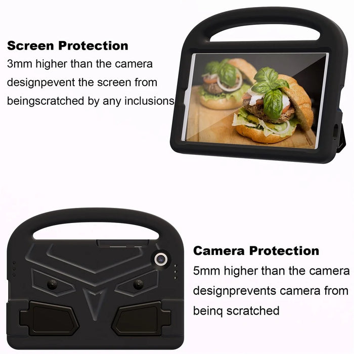 For Samsung Galaxy Tab A11 / A9 Case Sparrow Style EVA Tablet Cover with Kickstand - Black - 2