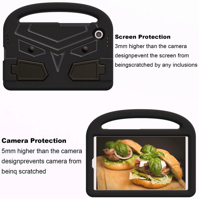 For Samsung Galaxy Tab A11 / A9 Case Sparrow Style EVA Tablet Cover with Kickstand - Black - 3