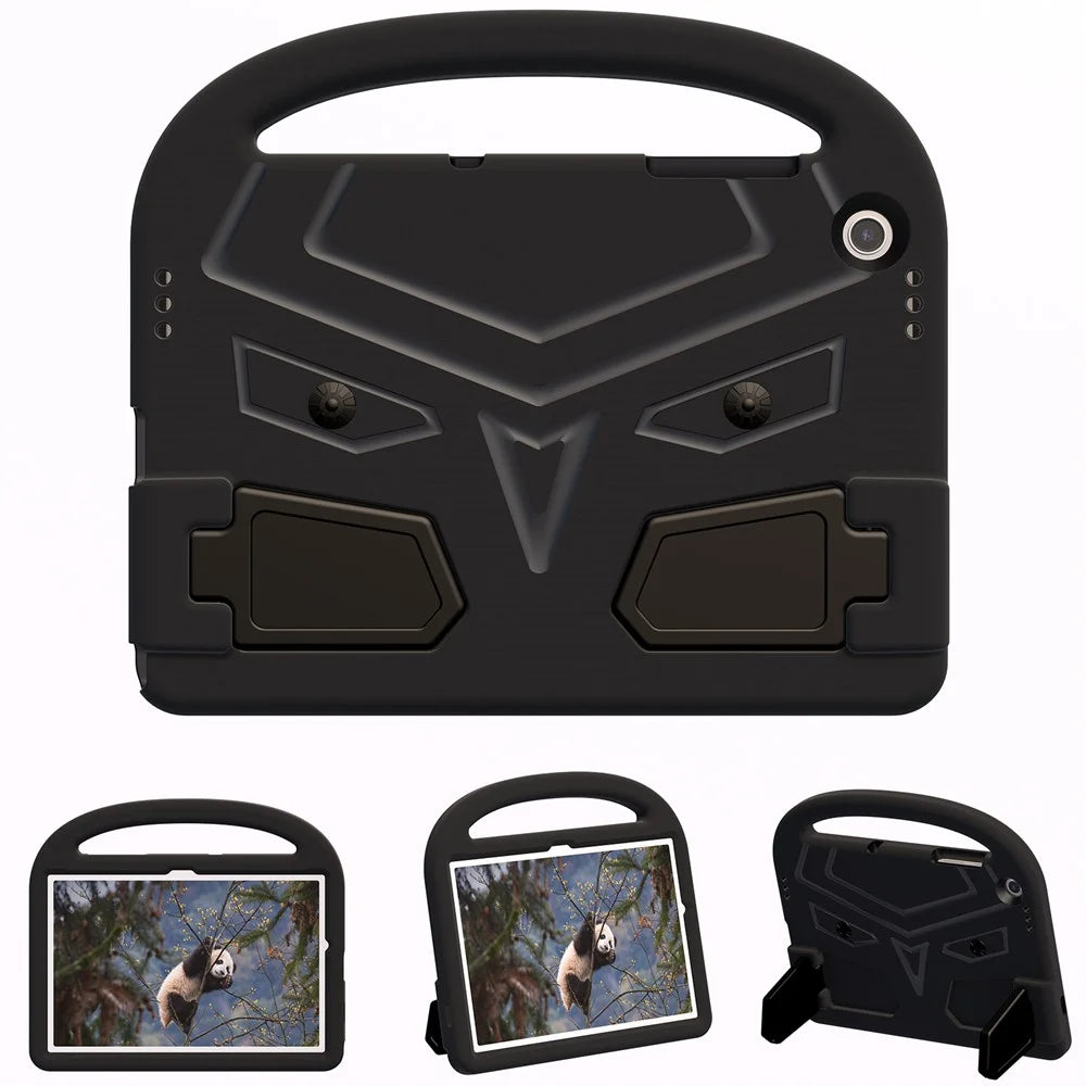 For Samsung Galaxy Tab A11+ / A9+ Case Sparrow Style Hand Grip Kickstand EVA Tablet Cover - Black - 1