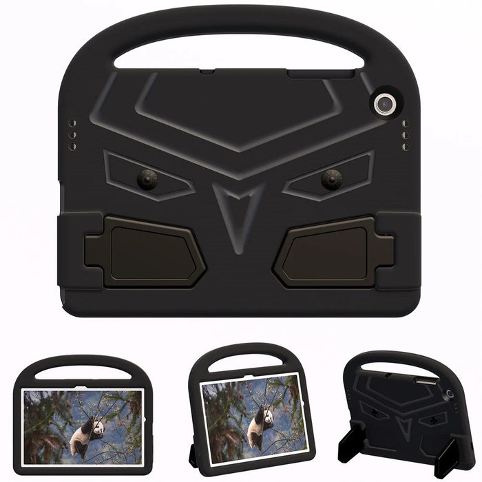 For Samsung Galaxy Tab A11+ / A9+ Case Sparrow Style Hand Grip Kickstand EVA Tablet Cover - Black - 1