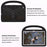 For Samsung Galaxy Tab A11+ / A9+ Case Sparrow Style Hand Grip Kickstand EVA Tablet Cover - Black - 3