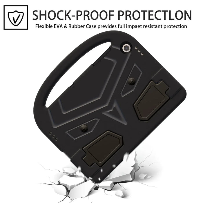 For Samsung Galaxy Tab A11+ / A9+ Case Sparrow Style Hand Grip Kickstand EVA Tablet Cover - Black - 5