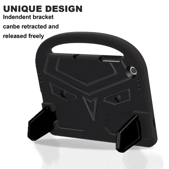 For Samsung Galaxy Tab A11+ / A9+ Case Sparrow Style Hand Grip Kickstand EVA Tablet Cover - Black - 6
