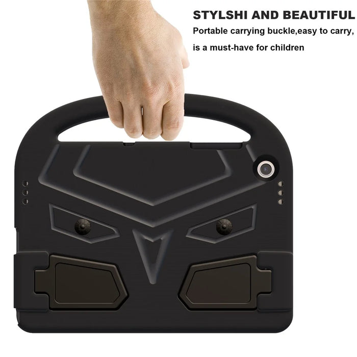 For Samsung Galaxy Tab A11+ / A9+ Case Sparrow Style Hand Grip Kickstand EVA Tablet Cover - Black - 7