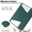 For Samsung Galaxy Tab A9+ Tablet Case 360-Degree Rotating Stand PU+Acrylic Cover (without Keyboard) - Blackish Green - 4
