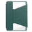 For Samsung Galaxy Tab A9+ Tablet Case 360-Degree Rotating Stand PU+Acrylic Cover (without Keyboard) - Blackish Green - 5