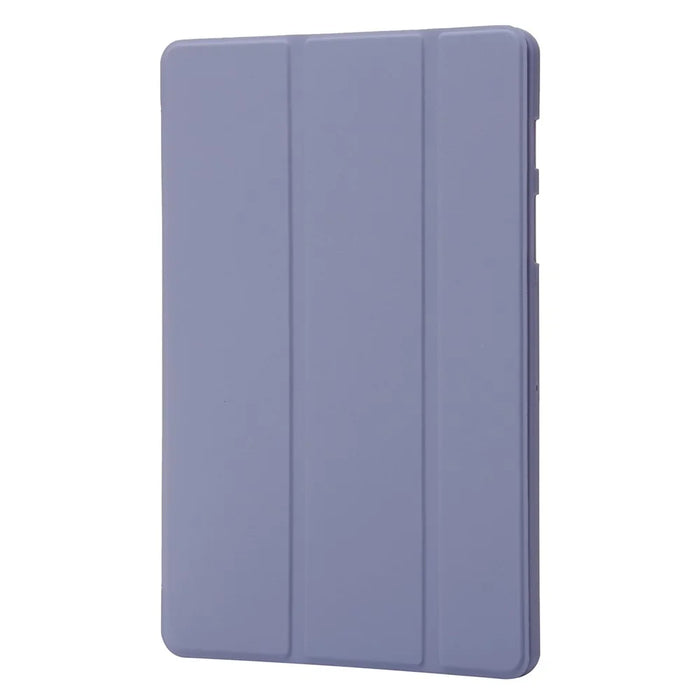 For Samsung Galaxy Tab S9 Case Anti-Scratch PU+ Silicone Tri-fold Stand Tablet Cover - Purple - 6