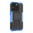For iPhone 15 Pro PC+TPU Phone Case Tire Texture Anti-Slip Kickstand Cover - Blue - 3