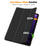 For Samsung Galaxy Tab S10 FE / S9 FE Leather Case Tri-Fold Stand Pen Slot Tablet Cover - Black - 3