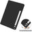 For Samsung Galaxy Tab S10 FE / S9 FE Leather Case Tri-Fold Stand Pen Slot Tablet Cover - Black - 7