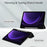 For Samsung Galaxy Tab S10 FE / S9 FE Tablet Case Leather+TPU+Acrylic Stand Cover with Pen Slot - Black - 2