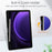 For Samsung Galaxy Tab S10 FE / S9 FE Tablet Case Leather+TPU+Acrylic Stand Cover with Pen Slot - Black - 5