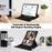 For Samsung Galaxy Tab S10 FE / S9 FE Case Leather+Acrylic Rotary Stand Cover with Bluetooth-Compatible Keyboard - Black - 2