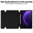 For Samsung Galaxy Tab S10 FE / S9 FE Case Leather+Acrylic Rotary Stand Cover with Bluetooth-Compatible Keyboard - Black - 5