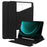 For Samsung Galaxy Tab S9 FE+ Case Rotating Stand Tablet Cover (without Keyboard) - Black - 1