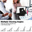 For Samsung Galaxy Tab S9 FE+ Case Rotating Stand Tablet Cover (without Keyboard) - Black - 3
