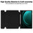 For Samsung Galaxy Tab S9 FE+ Case Rotating Stand Tablet Cover (without Keyboard) - Black - 4