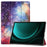 For Samsung Galaxy Tab S9 FE+ Case Tri-fold Stand PU Leather Tablet Cover - Galaxy - 1