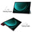 For Samsung Galaxy Tab S9 FE+ Case Tri-fold Stand PU Leather Tablet Cover - Galaxy - 3