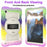 For Samsung Galaxy Tab A9 Kickstand Case TPU+PC Protective Tablet Cover with Shoulder Strap - Colorful Purple - 4
