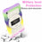 For Samsung Galaxy Tab A9 Kickstand Case TPU+PC Protective Tablet Cover with Shoulder Strap - Colorful Purple - 5