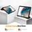 For Samsung Galaxy Tab A9+ Case Tri-fold Stand Leather Tablet Cover with Pen Slot - Black - 4