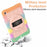 For Samsung Galaxy Tab A9+ Rugged Kickstand Cover TPU+PC Tablet Case with Shoulder Strap - Colorful Gold - 5