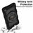 For Samsung Galaxy Tab A9 Case PC+TPU Rotary Hand Band Kickstand Cover with Shoulder Strap - Black - 5