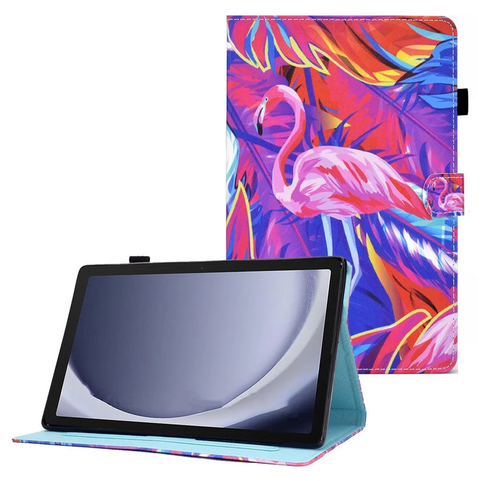A1 Leather Tablet Cover for Samsung Galaxy Tab A9+ Case with Card Holder Stand - Bird - 1