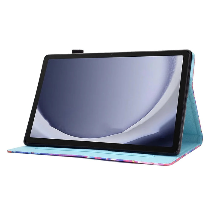 A1 Leather Tablet Cover for Samsung Galaxy Tab A9+ Case with Card Holder Stand - Bird - 3
