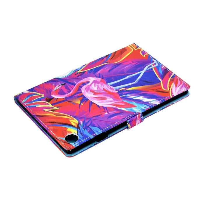 A1 Leather Tablet Cover for Samsung Galaxy Tab A9+ Case with Card Holder Stand - Bird - 6