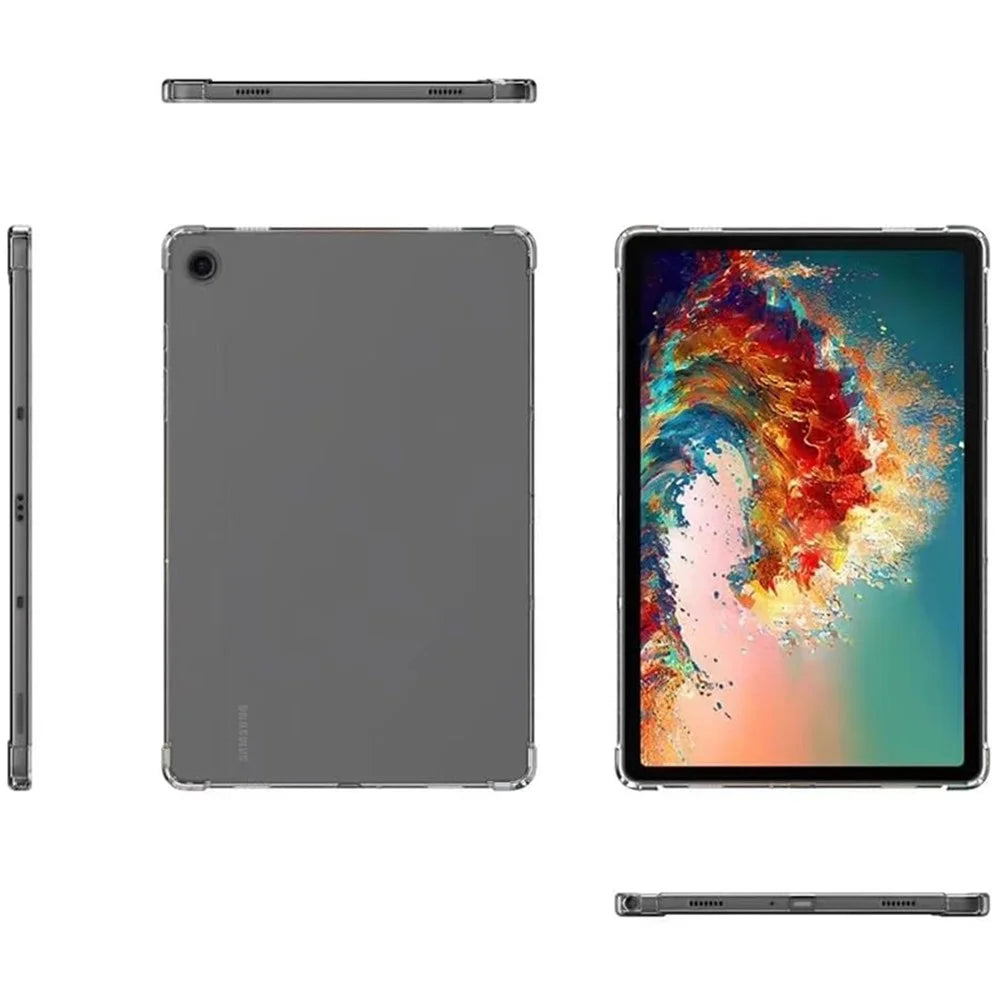 For Samsung Galaxy Tab A9+ Case TPU Tablet Cover Transparent Drop Protection Shell - 6