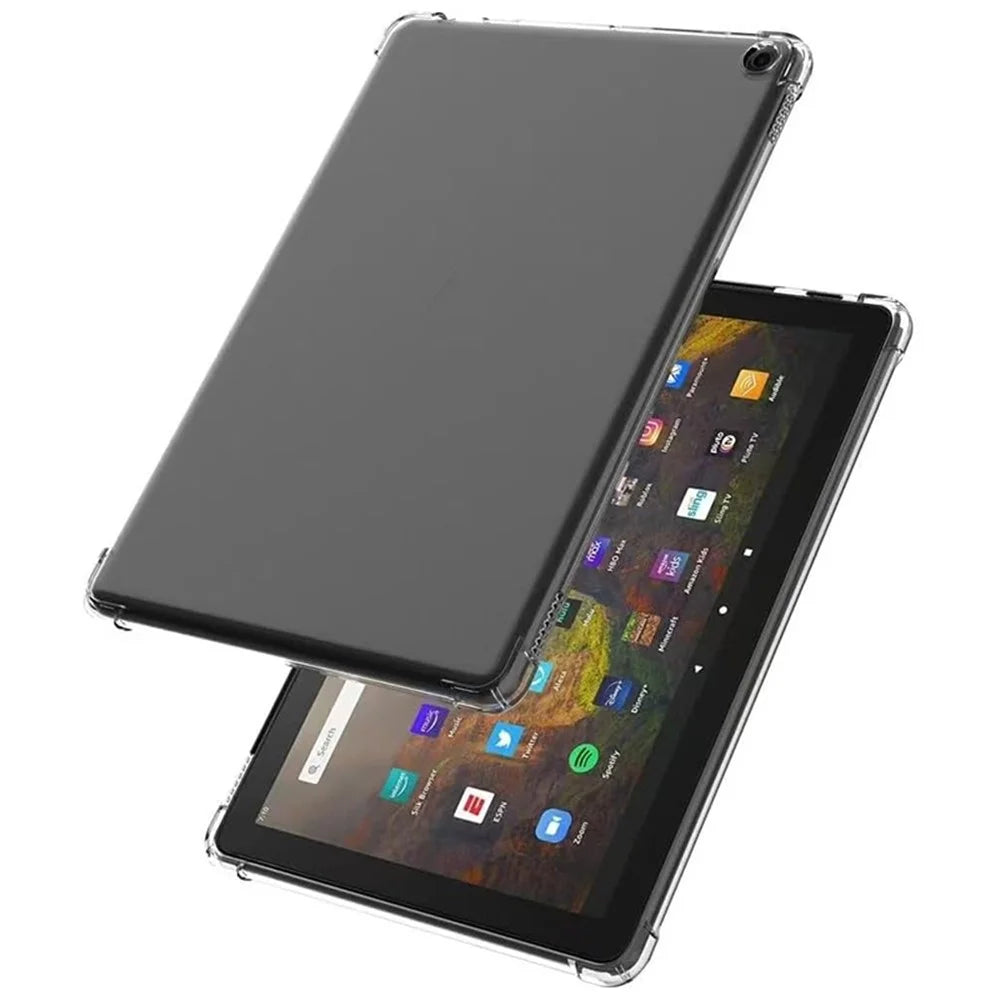 For Amazon Fire HD 10 (2023) Clear Case Reinforced Corners TPU Tablet Cover - 4