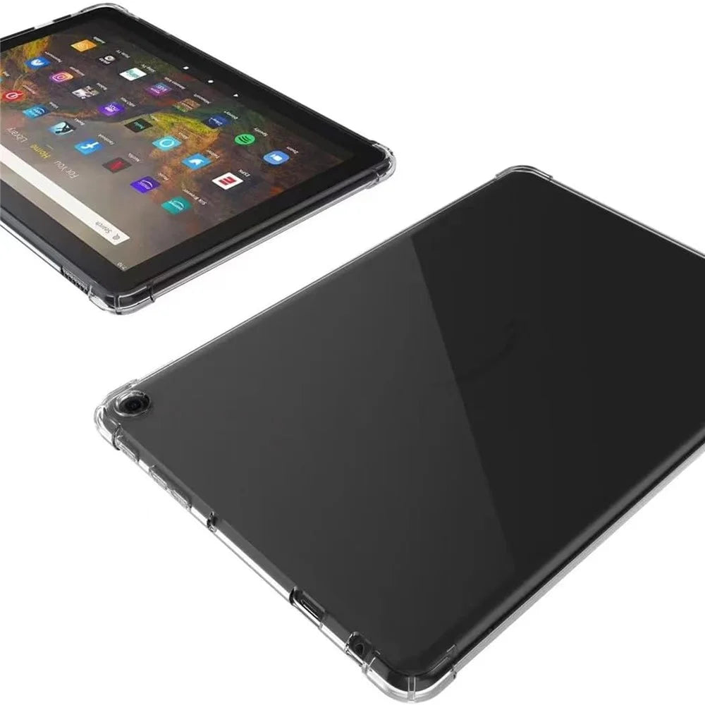 For Amazon Fire HD 10 (2023) Clear Case Reinforced Corners TPU Tablet Cover - 5
