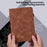 For Samsung Galaxy Tab A11 / A9 Leather Case Flower Imprint Tablet Wallet Cover - Brown - 5