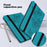 For Samsung Galaxy Tab S9 Case Butterfly Imprinted Card Holder Leather Tablet Cover - Blue - 6