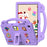For Samsung Galaxy Tab A11+ / A9+ Case EVA Protective Tablet Cover Kids Friendly Grip Handle Kickstand Case - Purple - 1