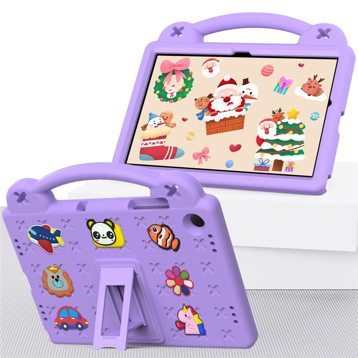For Samsung Galaxy Tab A11+ / A9+ Case EVA Protective Tablet Cover Kids Friendly Grip Handle Kickstand Case - Purple - 4