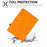 For Samsung Galaxy Tab A11+ / A9+ Stand Protective Case Microfiber Leather Card Holder Smart Cover - Khaki - 6
