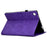 For Samsung Galaxy Tab A11+ / A9+ Iron Tower Imprinted Cover Microfiber Leather Card Slot Smart Tablet Case - Purple - 4