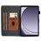For Samsung Galaxy Tab A11+ / A9+ Stand PU Leather Case Tablet Cover with Card Slot - Brown - 2