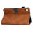 For Samsung Galaxy Tab A11+ / A9+ Stand PU Leather Case Tablet Cover with Card Slot - Brown - 4