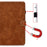 For Samsung Galaxy Tab A11+ / A9+ Stand PU Leather Case Tablet Cover with Card Slot - Brown - 6